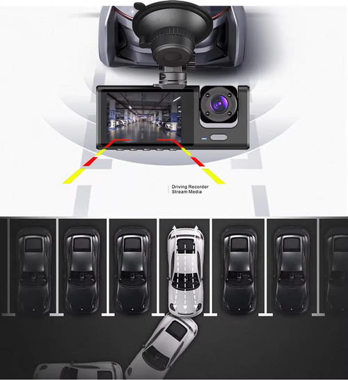 Full HD Dual-Lens Dash Cam: Front & Cabin Recording for Car Safety