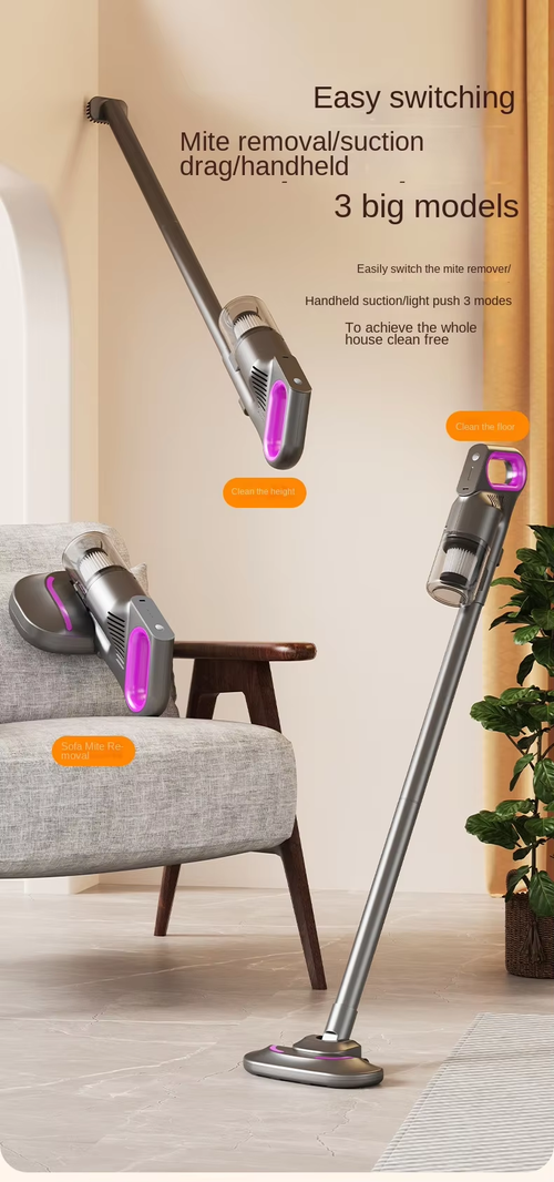 3-in-1 Strong Suction Cordless Handheld Stick Vacuum Mop Mite Removal（Cash on delivery is supported）