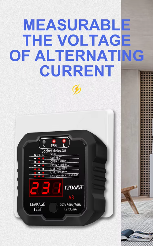Socket Tester Phase Polarity Check（Cash on delivery is supported）