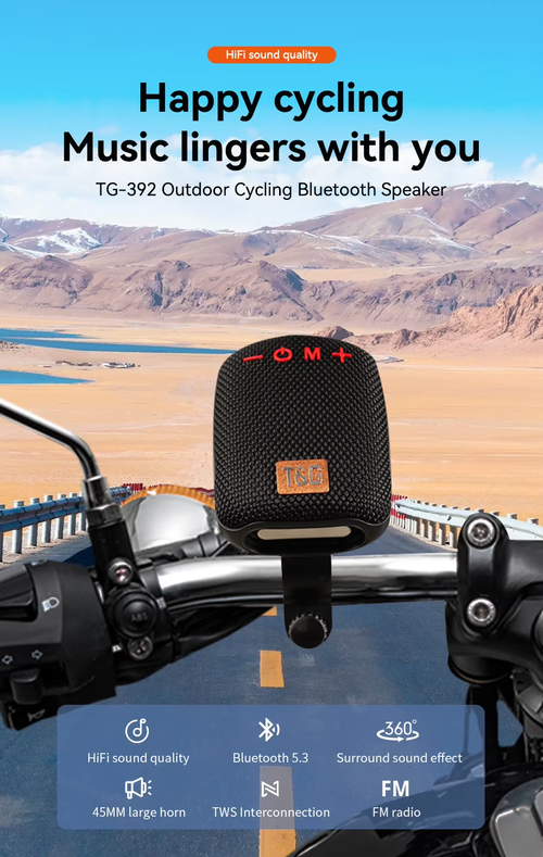 Portable Outdoor Speaker Waterproof for Bike and Travel（Cash on delivery is supported）