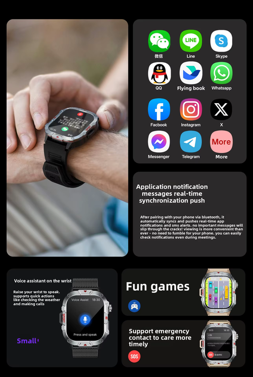 Outdoor Sport Watch Bluetooth Health 3Proof Waterproof（Cash on delivery is supported）