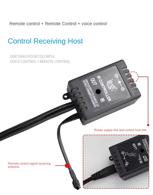 App and Remote Control LED Car Chassis Atmosphere Lights（Cash on delivery is supported）