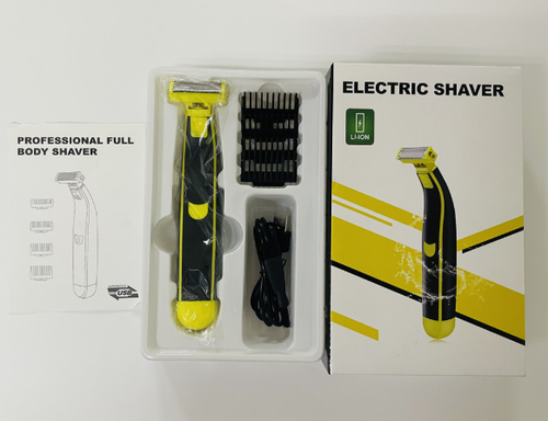 New Men's Electric Hair Trimmer - USB Rechargeable, Full Body Waterproof, Face & Leg Hair Shaver