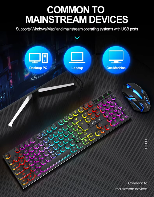 Silent Mouse + Mechanical Keyboard（Cash on delivery is supported）
