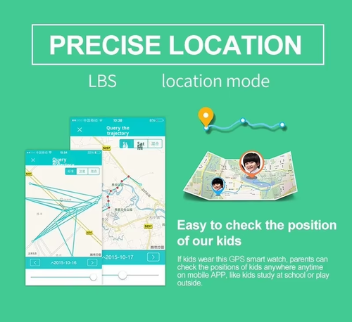 Safe Kids Smart Watch: Waterproof, SOS, GPS Tracking（Cash on delivery is supported）