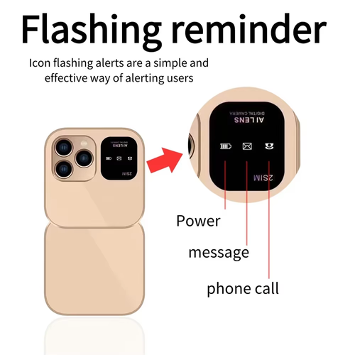 I16 Pro Dual SIM Dual Flip Phone（Cash on delivery is supported）