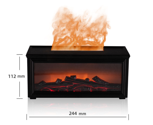 Flame Aromatherapy Diffuser with Realistic Flame and Remote Control（Cash on delivery is supported）