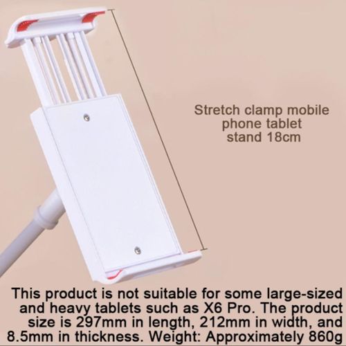 360-Degree Rotating Tablet & Phone Stand, Adjustable Bedside Mount with Flexible Spiral Base, Perfect Bedside Companion for Tablets and Smartphones, Tablet Holder