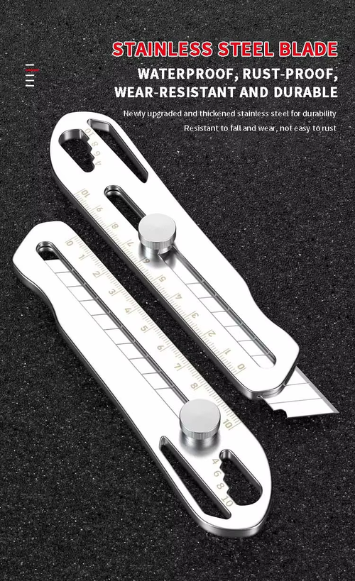 Heavy Duty Steel Utility Knife Set 2 Knives 20 Blades（Cash on delivery is supported）