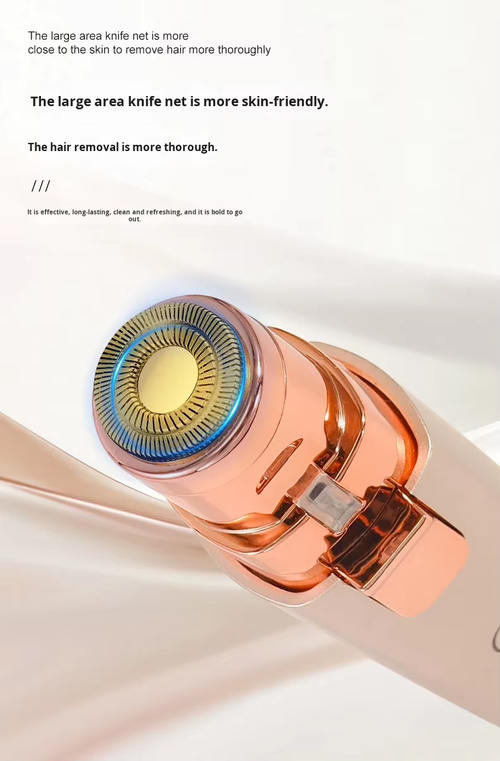 Portable rechargeable ladies' hair trimmer - a two-in-one multi-functional eyebrow trimmer and depilator