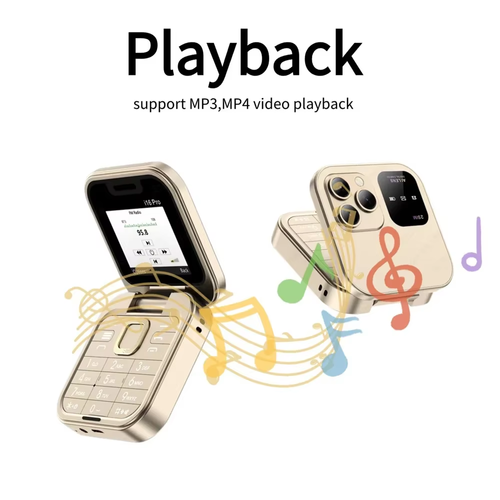 I16 Pro Dual SIM Dual Flip Phone（Cash on delivery is supported）