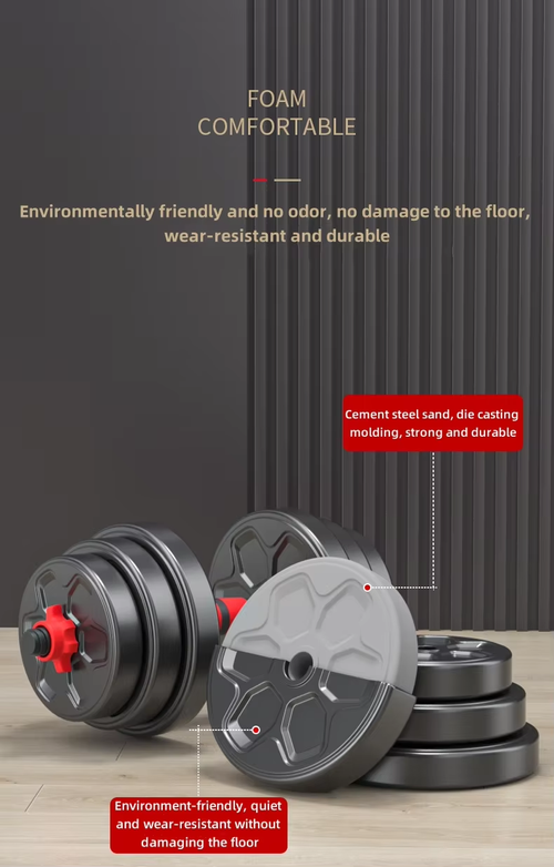 10kg Adjustable Dumbbell Barbell Set Home Use（Cash on delivery is supported）
