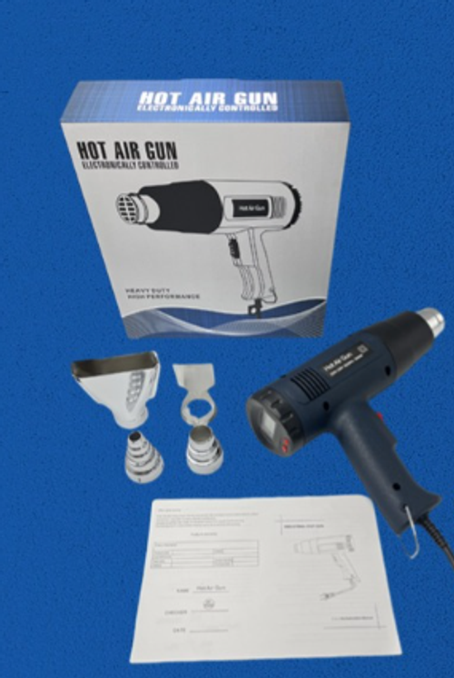 Stepless Heat Gun Lightweight Multi Nozzle Job Site Use（Cash on delivery is supported）