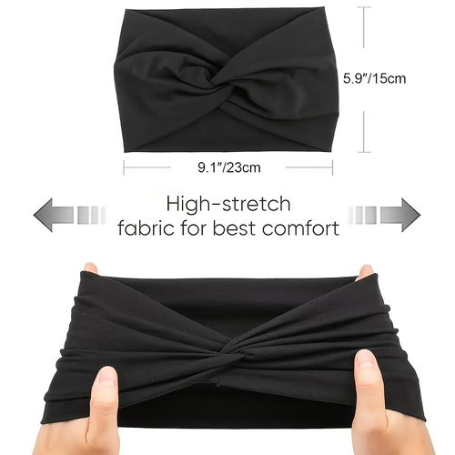 Wide Stretchy Headbands for Yoga and Sports 10 Pack（Cash on delivery is supported）