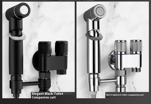 New All-Copper Bidet Sprayer Set, Dual Control 2-Way Outlet（Cash on delivery is supported）