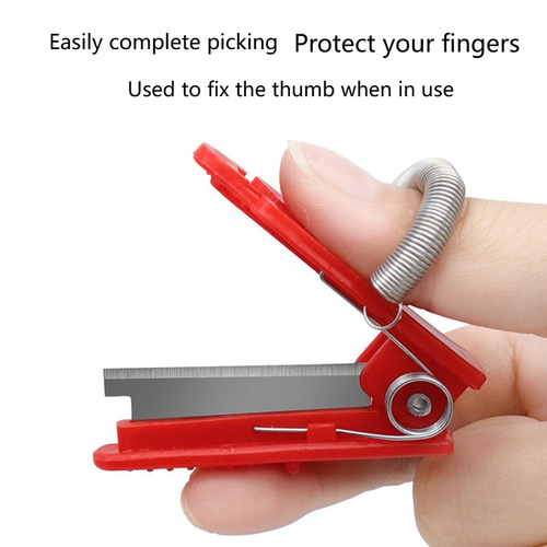 Thumb Harvest Knife multi use for leaf picking and vegetable harvesting It works for cucumbers beans grapes suckering topping pruning Ideal for home and garden