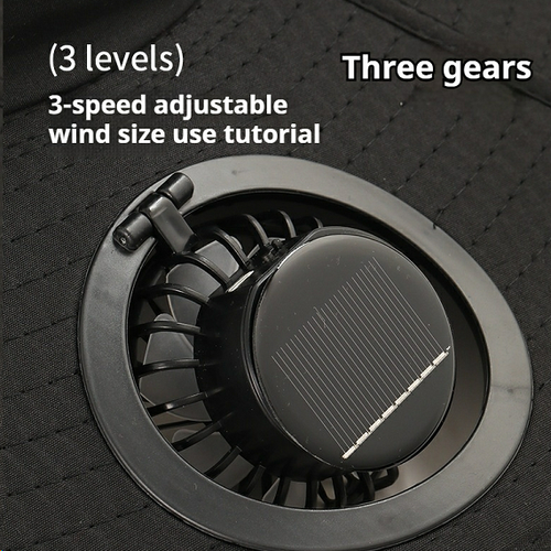 Ghana Solar Air Cool Sun Hat Fan cools head in 3s Wide brim blocks 99% UV Solar charge lasts all day Perfect for fishing outdoor work Beat hot sunburned days