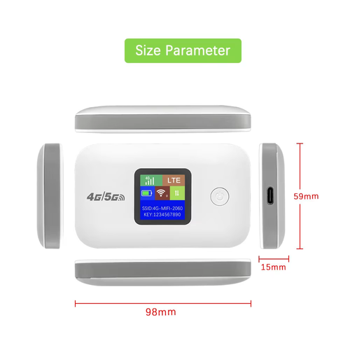 Portable 4G Pocket WiFi Router Fast Internet Anywhere（Cash on delivery is supported）
