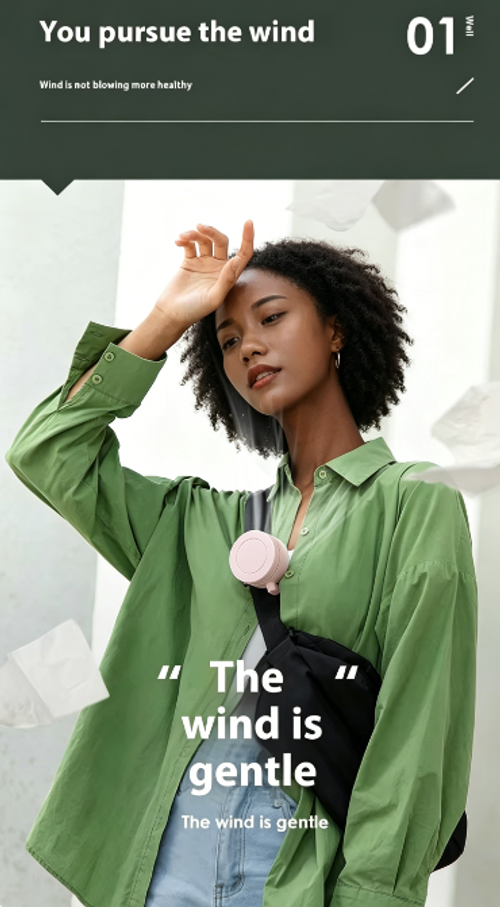 Portable Clip Fan For Neck And Waist（Cash on delivery is supported）