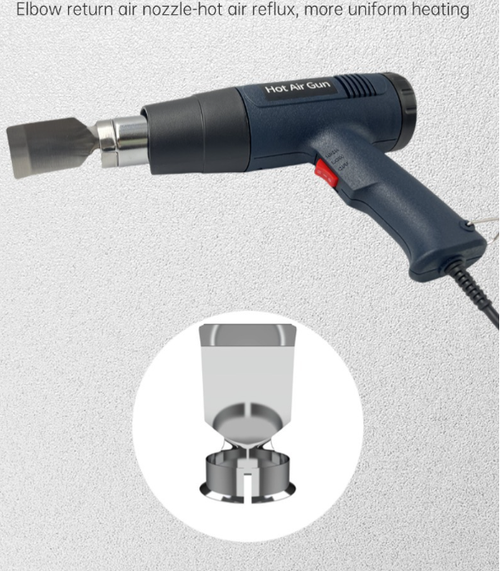 Stepless Heat Gun Lightweight Multi Nozzle Job Site Use（Cash on delivery is supported）