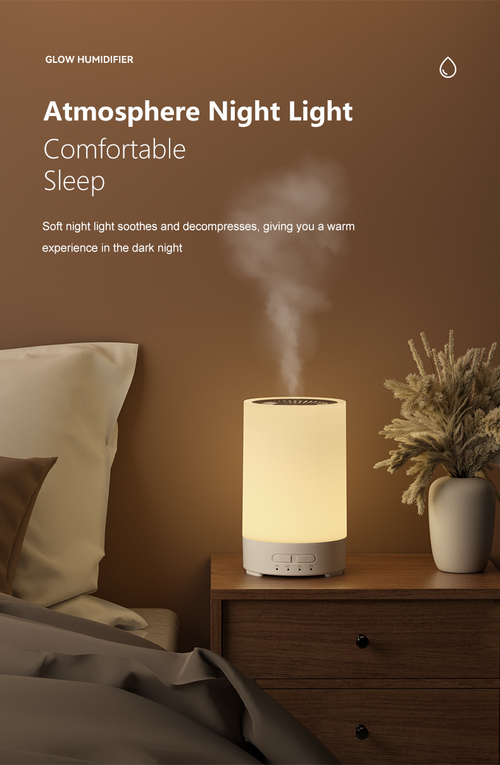 USB Humidifier Night Light Wood Grain Aroma Diffuser For Home Bedroom（Cash on delivery is supported）
