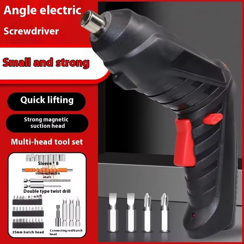 Rechargeable Electric Screwdriver Foldable Lithium Power Cross and Flat Bits All（Cash on delivery is supported）