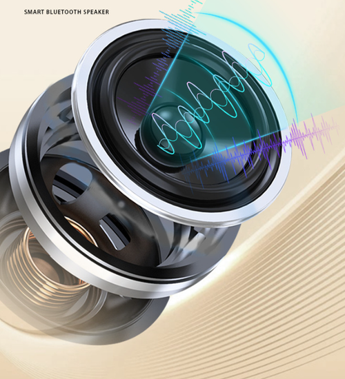 Portable Bluetooth Speaker RGB Light TF Card Slot Wireless Audio Battery Powered for Desktop