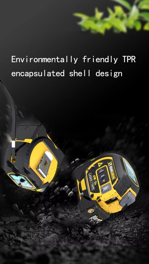 100M Voice Laser Tape Measure with Cross Line Area Volume and Data Storage（Cash on delivery is supported）