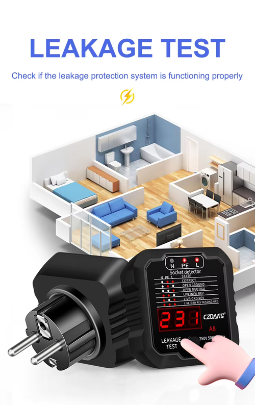 Socket Tester Phase Polarity Check（Cash on delivery is supported）