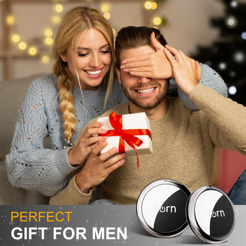 Genuine Leather AirTag Alternative Find My Compatible Global Tracker for Keys Bags and Wallets Anti Lost Device