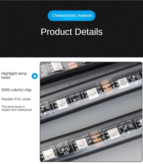 App and Remote Control LED Car Chassis Atmosphere Lights（Cash on delivery is supported）