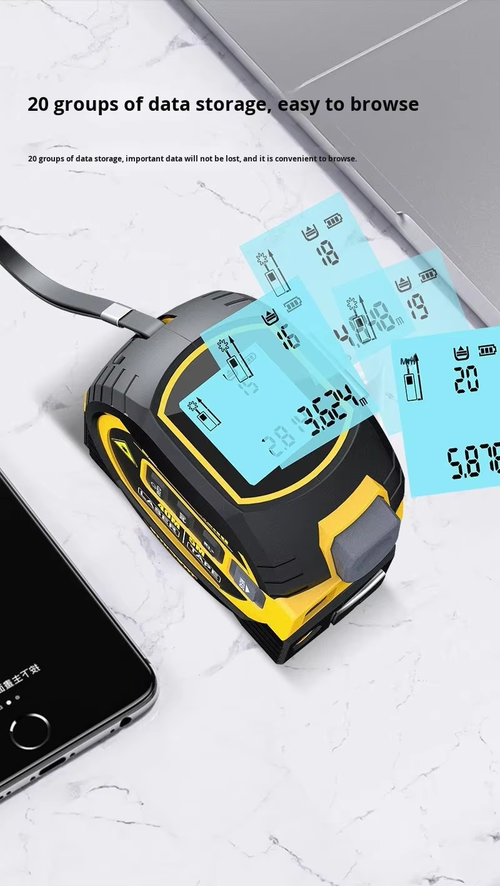100M Voice Laser Tape Measure with Cross Line Area Volume and Data Storage（Cash on delivery is supported）