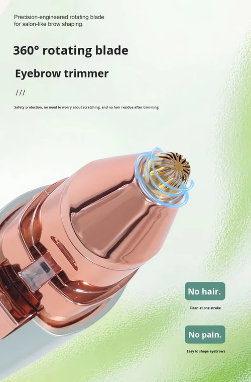 Portable rechargeable ladies' hair trimmer - a two-in-one multi-functional eyebrow trimmer and depilator