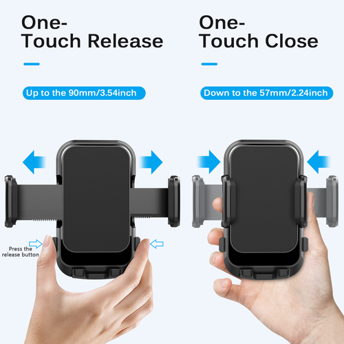 Car Suction Cup Phone Mount - Retractable Arm Dashboard Navigation Holder