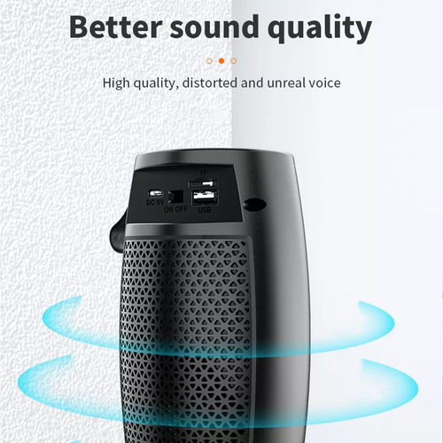 Portable Bluetooth Speaker RGB Light TF Card Slot Wireless Audio Battery Powered for Desktop