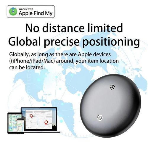 GPS Tracker for Car,Mini Trackers Device with Weatherproof Magnetic Case-No Monthly Fee-Best Hidden GPS Trackers,Global Coverage Location Tracker,Anti-lost Device,Works with Apple Find My (iOS Only) For iPhone&Android