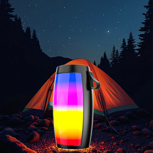 Portable Bluetooth Speaker RGB Light TF Card Slot Wireless Audio Battery Powered for Desktop