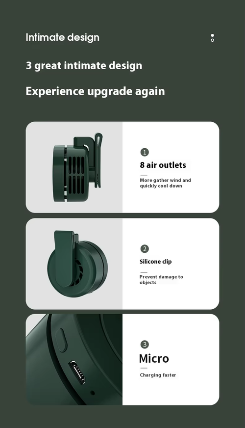 Portable Clip Fan For Neck And Waist（Cash on delivery is supported）