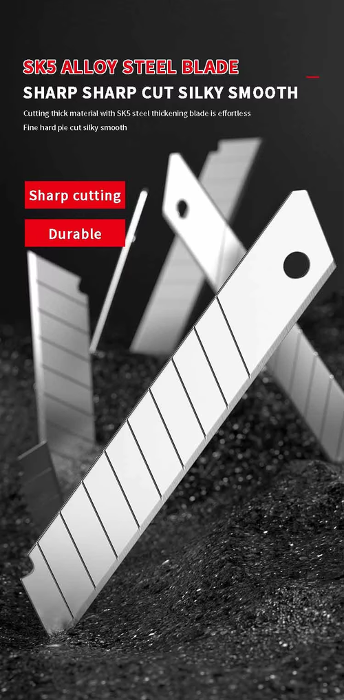 Heavy Duty Steel Utility Knife Set 2 Knives 20 Blades（Cash on delivery is supported）