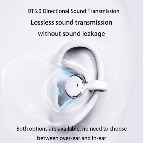 True Wireless Bluetooth Earphones — OWS Clip-on Ear-hook Style Sports Headphones with Ultra-Long Battery Life