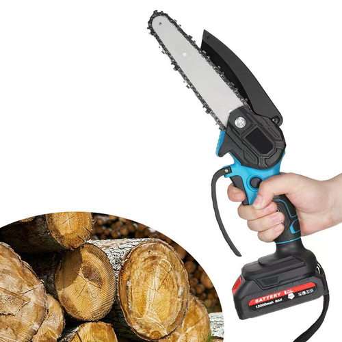 Portable 6-Inch Cordless Chainsaw (Lithium-Powered)