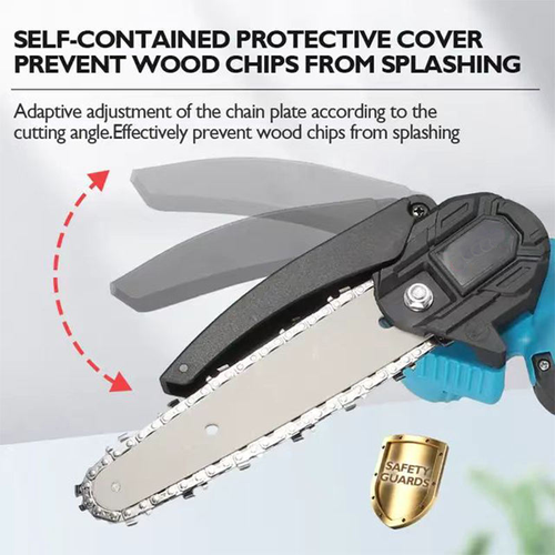 Portable 6-Inch Cordless Chainsaw (Lithium-Powered)