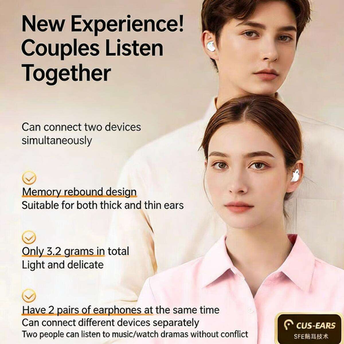 Sleep Headphones: Dual-Pair Model — Mini, Compact, and Wearable