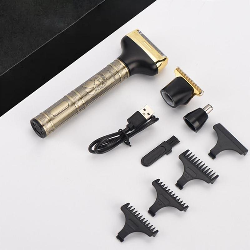 3-in-1 Rechargeable Grooming Kit: Multifunctional Shaver, Nose Hair Trimmer, and Beard Razor — Efficient and Silent Operation