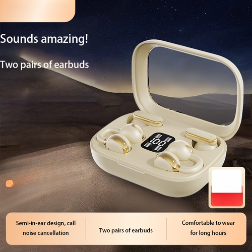 True Wireless Bluetooth Earphones — OWS Clip-on Ear-hook Style Sports Headphones with Ultra-Long Battery Life