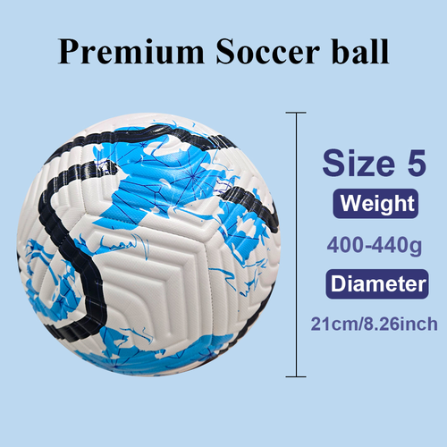 New Size 5 Soccer Ball — World Cup, Euro Cup, Copa América, and Champions League Replica Style