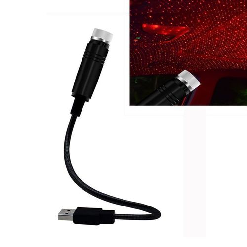Red USB Starry Sky Car Ceiling Light ✨