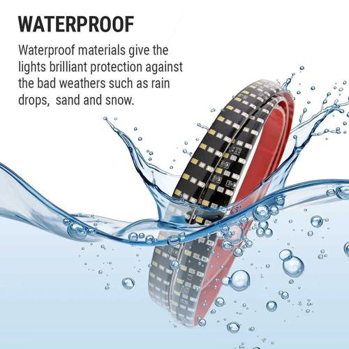 150cm Triple Row LED Tailgate Light Strip Brake Reverse Signal Light