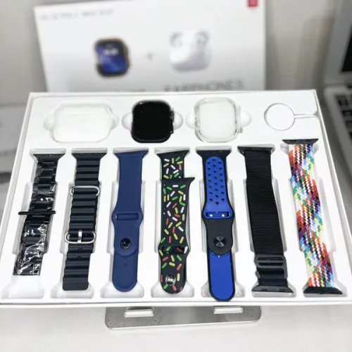 ✅ i20 Ultra Max Smartwatch 10 IN 1 Watch Set with Earpods