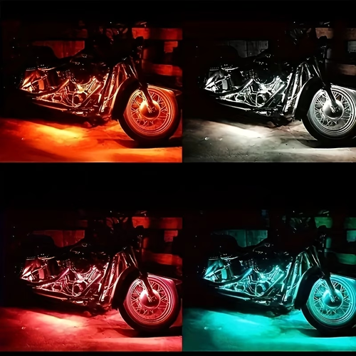 4-Piece Underglow Kit (1-to-4) — App-Controlled RGB LED Ambient Lights with Sound-Activated Music Sync